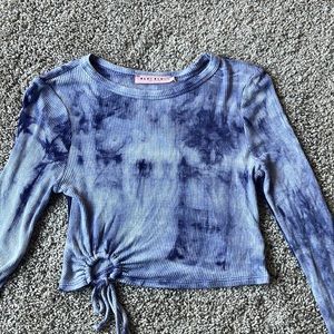 Purple tie-dye long sleeve